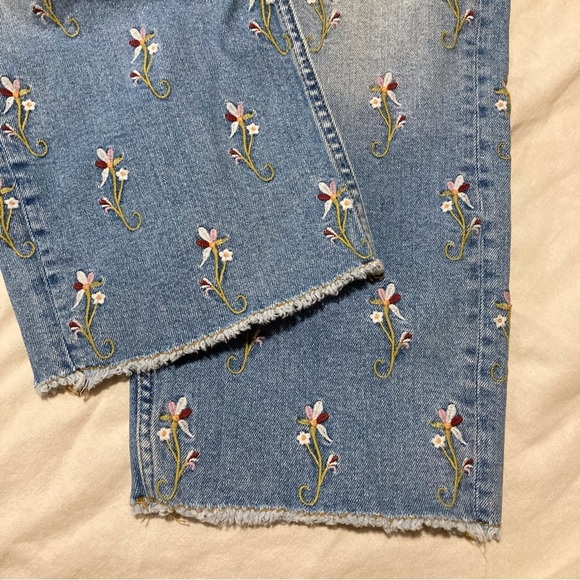 Pilcro and the Letterpress Embroidered Cropped Jeans | Anthropologie - Picture 16 of 16